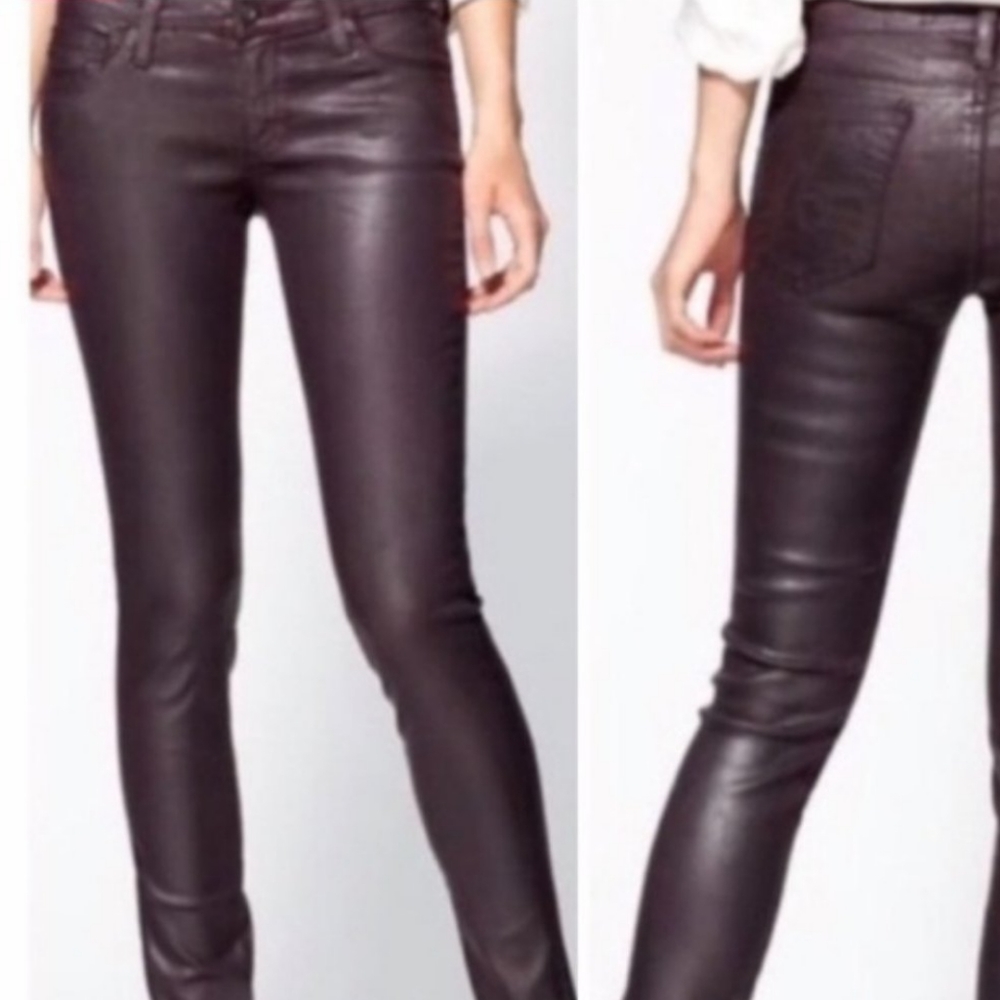 Adriano Goldschmied the Legging Super Skinny Size 25 R Eggplant Color